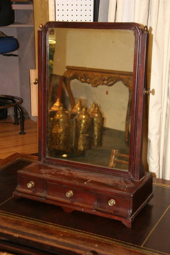 GEORGE III SHAVING STAND, early 19th century. - 26 in. x 19 in. x 9 1/4 in.