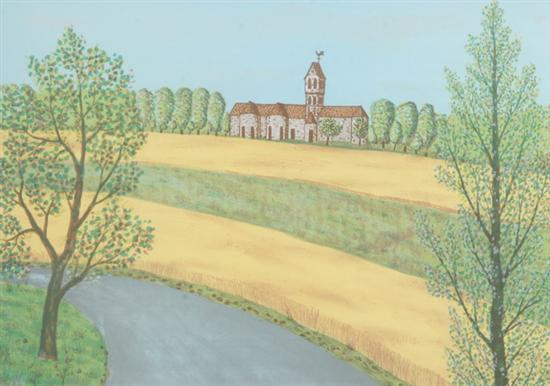 MAURICE LOUIRAND (French, b. 1922). MANOR HOUSE, signed and noted edition 5