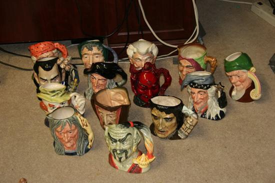 14 ROYAL DOULTON CHARACTER JUGS OF MONSTERS, MYTHICAL AND SUPERNATURAL BEIN