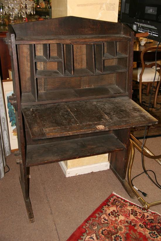 STICKLEY STYLE OAK FALL-FRONT DESK, Early 20th Century.