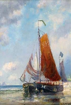 Description: Samuel T. Freeman & Co - Ship Along the Shore