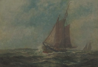 Description: Christie's New York, Rockefeller Center - Sailing Off Shore