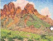 Description: David Dike Fine Art - Mule's Ears Peaks - West Texas