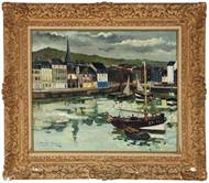 Description: Description: Christie's New York, Rockefeller Center - The harbor of Honfleur