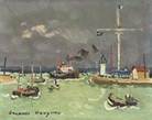 Description: Description: Kahn-Dumousset - Bateaux dans le port de Honfleur