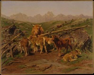 Description: weaning the calves|rosa bonheur|1879|87.15.109