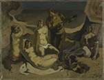 Description: Description: Rossini - Musicien et baigneuse sur la plage