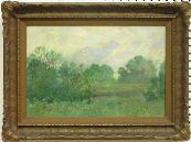 Description: Clars Auction Gallery - Utah Landscape with Rainbow