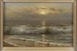 Description: Skinner Inc, Boston - Breaking Waves at Sunset