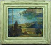 Description: Kaminski Auctions - Boats docked at pier