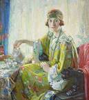 Description: Bonhams & Butterfields San Francisco - Five O'clock Tea (A Portrait of Mrs Elwood Riggs)