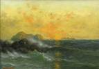 Description: Clars Auction Gallery - STEAMER OFF THE COAST OF CALIFORNIA AT SUNSET