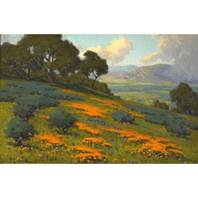 Description: Bonhams & Butterfields San Francisco - A Landscape with Poppies and Lupine