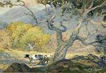 Description: John Moran Auctioneers - Cows in a foothill landscape