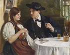 Description: Description: Dorotheum, Vienna - Country Couple in the Parlour