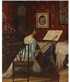 Description: Description: Sotheby's London, New Bond Street - THE CELLIST