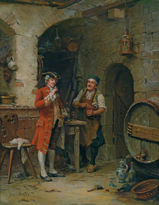 Description: Dorotheum, Vienna - In the Tavern