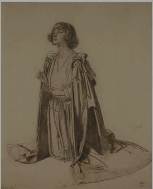 Description: Sotheby's London, New Bond Street - KNEELING FIGURE OF A WOMAN - STUDY FOR THE HOLY WELL