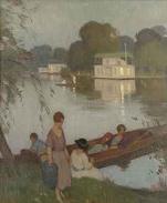 Description: Christie's London, South Kensington - A summer's evening, Taggs Island