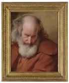 Description: Christie's London, King Street - Study of the head of John Stavely, for The Old Man Grieving over his Ass, from Laurence Sterne's A Sentimental Journey