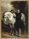 Christie's London, South Kensington - Portrait of Thomas Dundas, 2nd Earl of Zetland, KG (1795-1873), full-length, in a black coat with a grey horse in a landscape