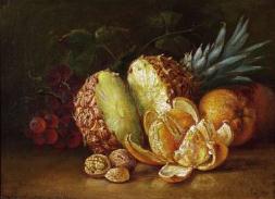 Description: Shannon's Fine Art Auctioneers - Still Life with Pineapple, Orange and Nuts