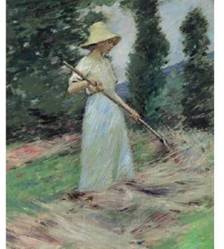 Sotheby's New York - Girl Raking Hay