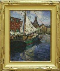 Description: Rockport Art Association, Annual Auction - Fishing Schooner, Gloucester