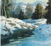 Description: Description: Christie's New York, Rockefeller Center - Mountain Stream in Winter