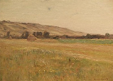 Description: Doyle New York - Meadow with Haystacks, Giverny