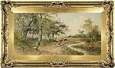 Description: John Moran Auctioneers - Pastoral Wooded Landscape