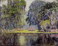 Description: Charlton Hall Galleries, Inc - Reflections in a Charleston Garden