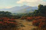 John Moran Auctioneers - Santa Barbara landscape with blooming flowers