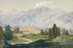 John Moran Auctioneers - Mountains in a valley view