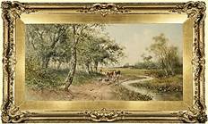 John Moran Auctioneers - Pastoral Wooded Landscape