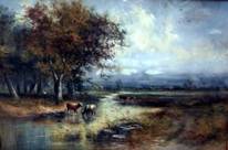 Point Pleasant Galleries - Cattle with Stream