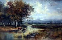 Point Pleasant Galleries - Cattle with Stream