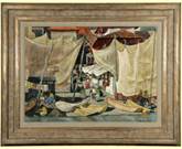 Description: John Moran Auctioneers - Street with Nets, Janitzio