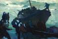 Bonhams & Butterfields San Francisco - Fishermen salvaging a wreck
