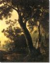 Asher Brown Durand - Study Of Trees 1845 - Approximate Original Size - 21x17 Painting
