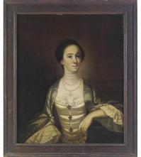 Description: Sotheby's New York - Portrait of a lady with pearls and pearl pendant
