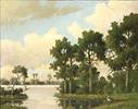 Description: Description: Weschler's Auctioneers & Appraisers - Evening on Sarasota Bay, Florida