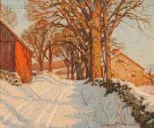 Description: Skinner Inc, Boston - A Country Road in Winter
